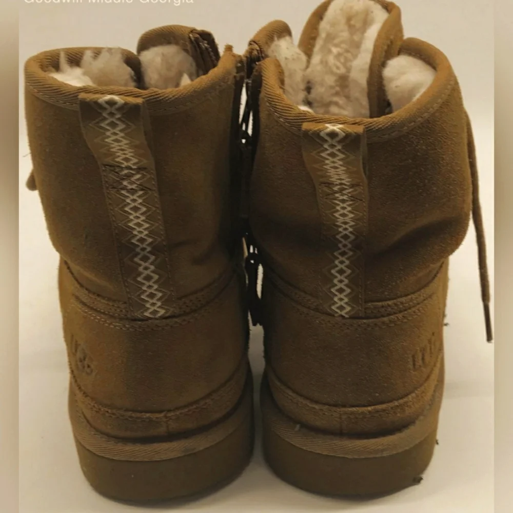 UGG Neumel High Top Chestnut Boots Men Fur Inside 12